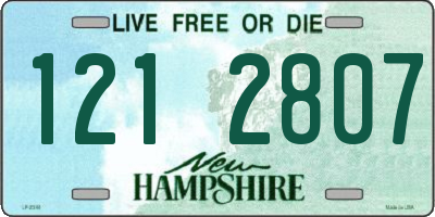 NH license plate 1212807
