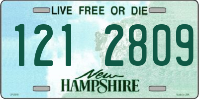 NH license plate 1212809