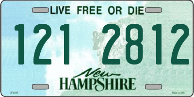 NH license plate 1212812