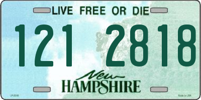 NH license plate 1212818