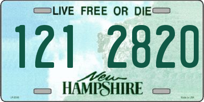 NH license plate 1212820