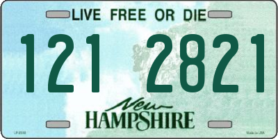 NH license plate 1212821