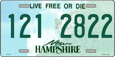 NH license plate 1212822