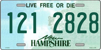 NH license plate 1212828
