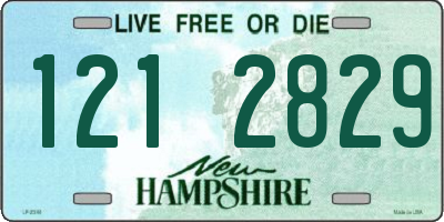 NH license plate 1212829