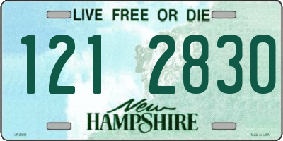 NH license plate 1212830