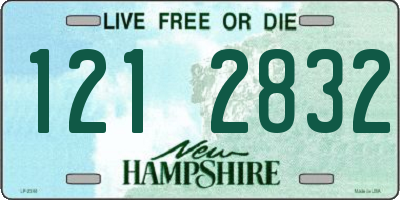 NH license plate 1212832