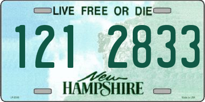 NH license plate 1212833