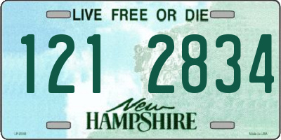 NH license plate 1212834