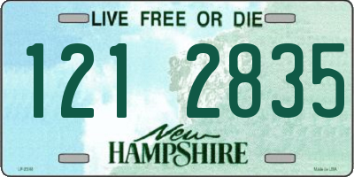 NH license plate 1212835