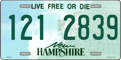 NH license plate 1212839