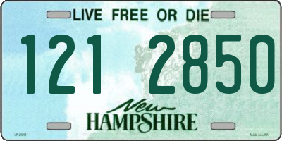 NH license plate 1212850