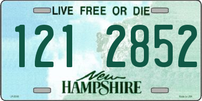 NH license plate 1212852