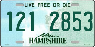 NH license plate 1212853