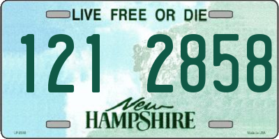 NH license plate 1212858
