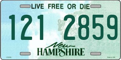 NH license plate 1212859