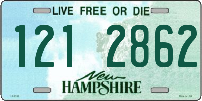 NH license plate 1212862