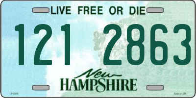 NH license plate 1212863