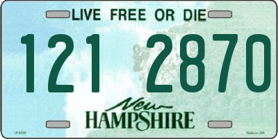 NH license plate 1212870