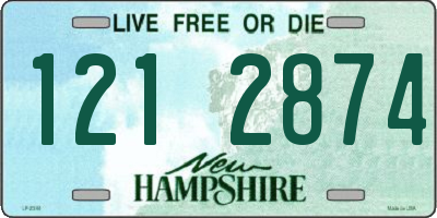 NH license plate 1212874