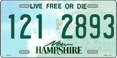 NH license plate 1212893