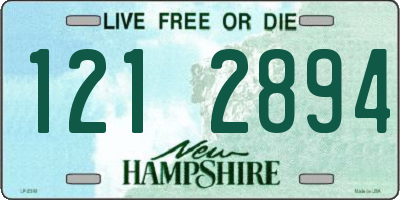 NH license plate 1212894
