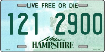 NH license plate 1212900