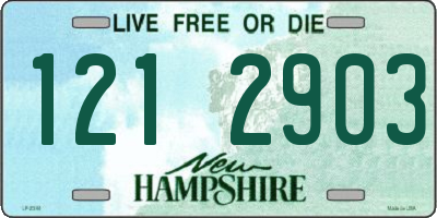 NH license plate 1212903