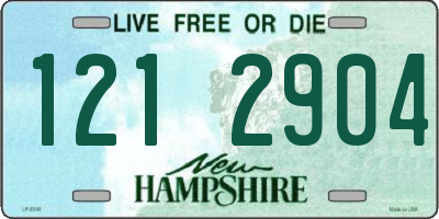 NH license plate 1212904