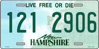 NH license plate 1212906