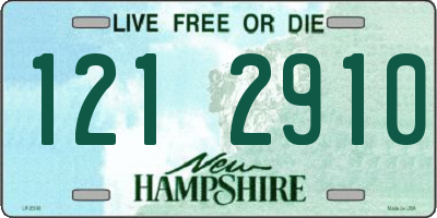NH license plate 1212910