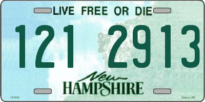 NH license plate 1212913