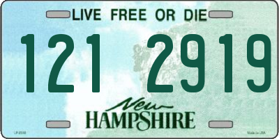 NH license plate 1212919