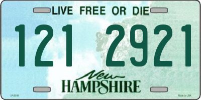 NH license plate 1212921