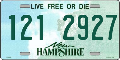 NH license plate 1212927
