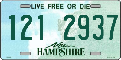 NH license plate 1212937