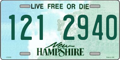 NH license plate 1212940