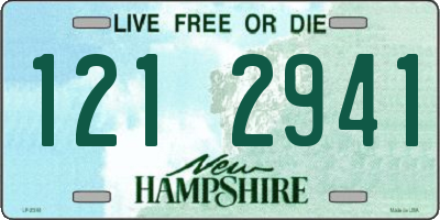 NH license plate 1212941