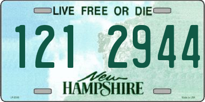 NH license plate 1212944