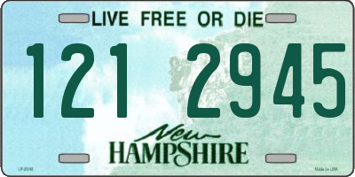 NH license plate 1212945