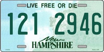 NH license plate 1212946