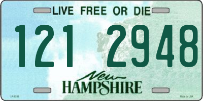 NH license plate 1212948