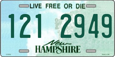 NH license plate 1212949