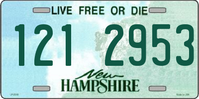 NH license plate 1212953
