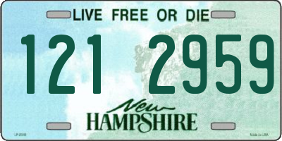 NH license plate 1212959