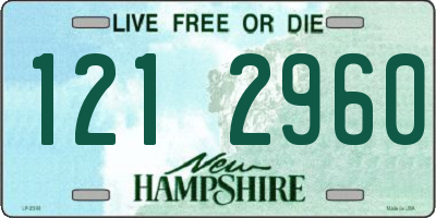 NH license plate 1212960