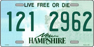 NH license plate 1212962