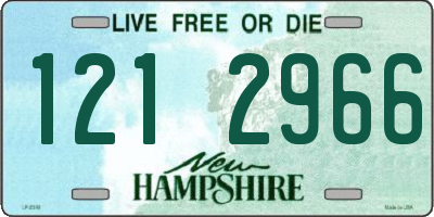 NH license plate 1212966