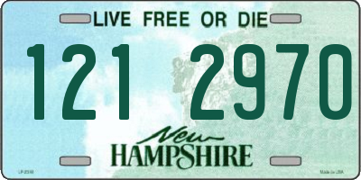 NH license plate 1212970