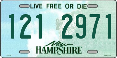 NH license plate 1212971